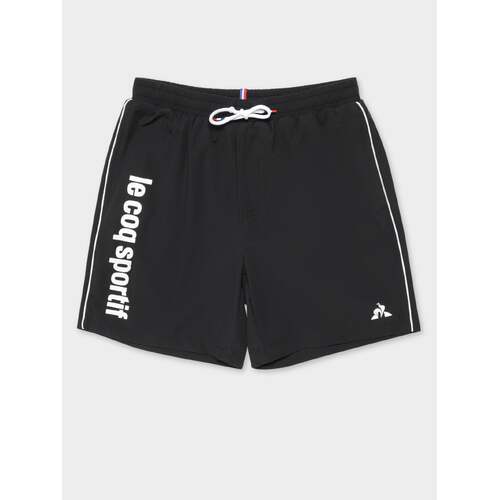 Le Coq Sportif Mens Tennis Padel Concurrent Shorts Bottoms - Black