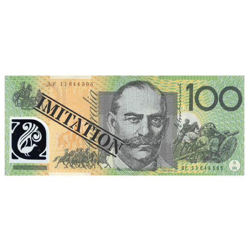 100 Dollar Australian Souvenir Note Pad Fake AUD Money - 1 Pack of 50 Sheets