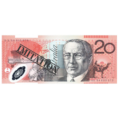 20 Dollar Australian Souvenir Note Pad Fake AUD Money - 1 Pack of 50 Sheets