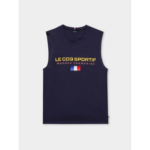 Le Coq Sportif Mens Muscle Tank T Shirt Top Tee Sleeveless Singlet  - Dress Blues