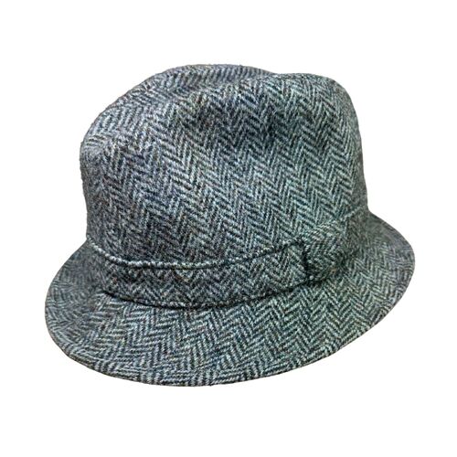 Harris Tweed Failsworth Elgin Made in Britain Trilby Hat