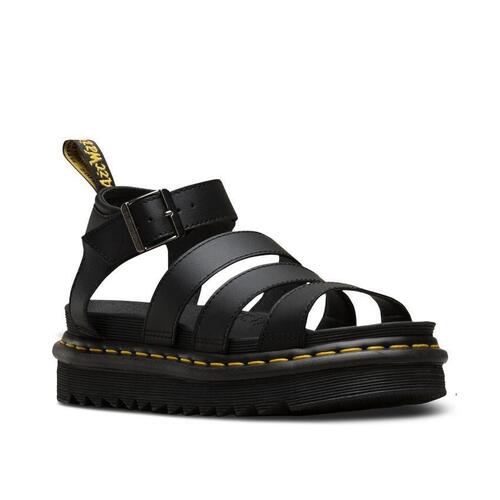 Dr. Martens Womens Blaire Hydro Leather Sandals - Black