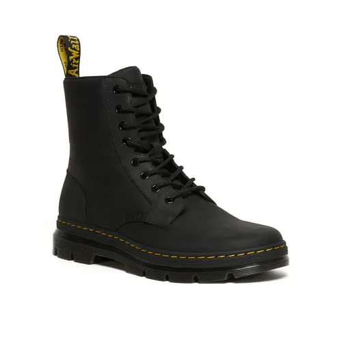 Dr. Martens Unisex Combs Wyoming Leather Boots in Black