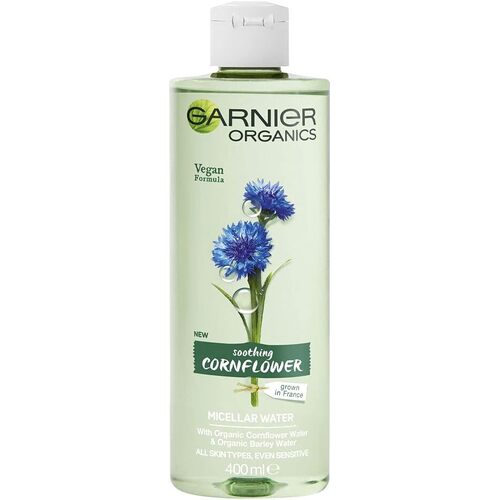 Garnier 400ml Anti Blackhead Cleansing Gel Micellar Water Soothing Cornflower