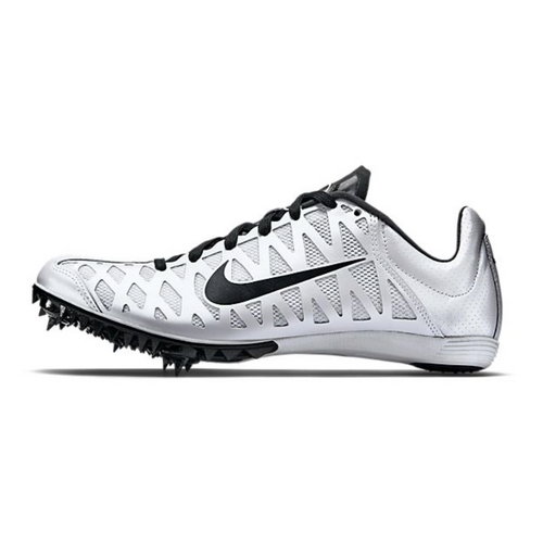 Nike Mens Zoom Maxcat 4 Track Distance Running Spikes Shoes - White/Black