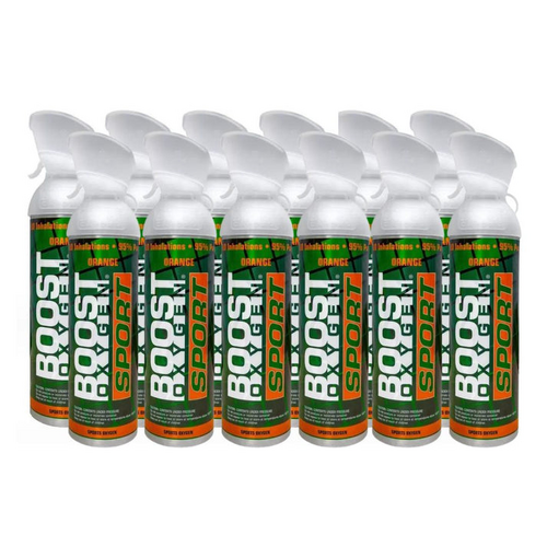 24x 10 Litres of Boost Sport Oxygen in a Can Supplemental - 200 Breath (Large)