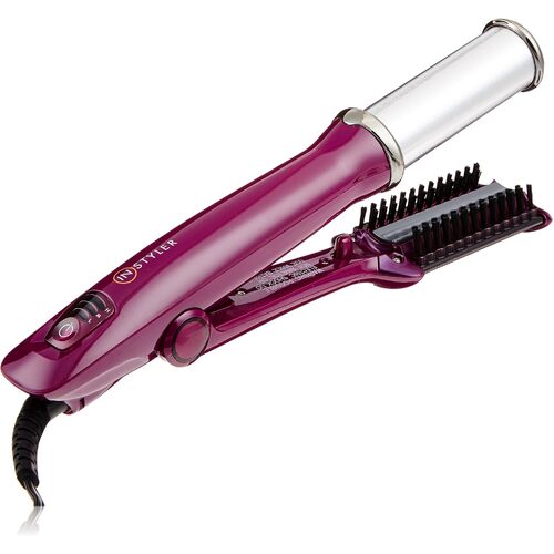 InStyler Original Hot Rotating Iron 19mm Barrel Hair Curler Straightener in Purple