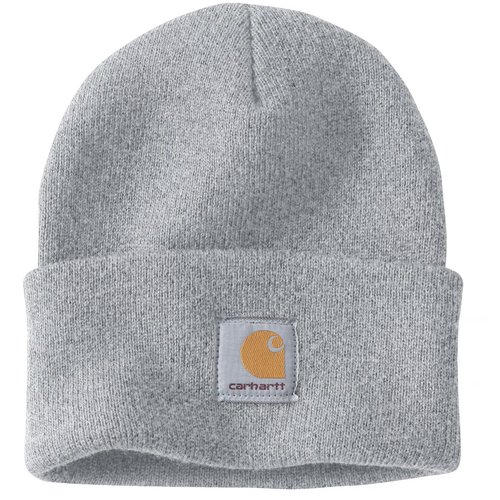 Carhartt Mens Knit Cuffed Beanie Watch Hat - Heather Grey