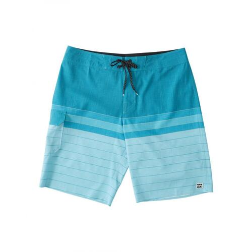 Billabong Mens All Day Heather Stripe Pro Boardshorts 20-Inch - Aqua Blue