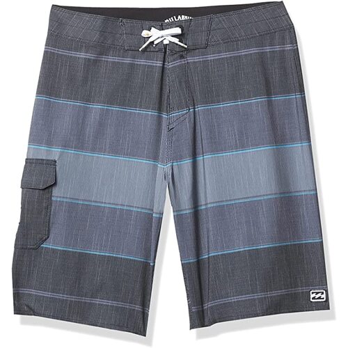 Billabong Mens All Day Heather Stripe Pro Boardshorts 20-Inch - Black