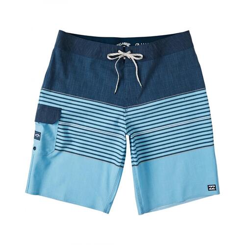 Billabong Mens All Day Heather Stripe Pro Boardshorts 20-Inch - Sky Blue