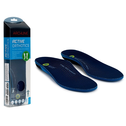 Archline Active Orthotics Full Length Arch Support Pain Relief - For Sports & Exercise