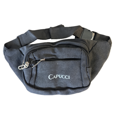 CANVAS BUM BAG Wallet Waist Pouch Travel Pocket Belt Security Storage in Black