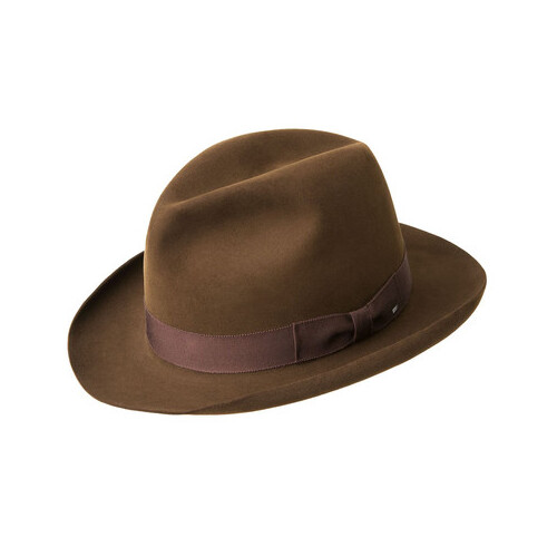 Bailey Mens Edsel Fedora Hat Wool Fur Felt - Chocolate