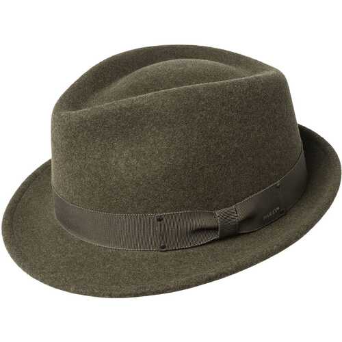 Bailey Mens Wynn Fedora Hat Water-Repellent For Autumn/Winter Season - Olive