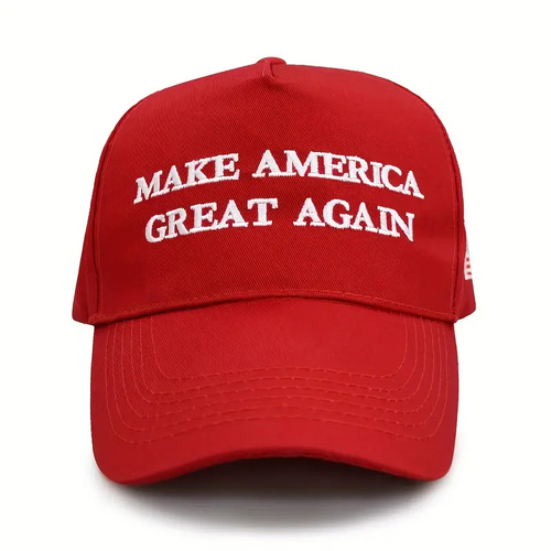 Make America Great Again Baseball Cap Donald Trump Party Costume Hat in Red/White