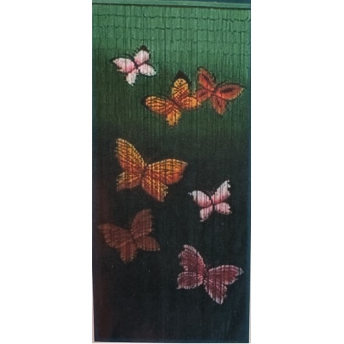 Deluxe Handmade Bamboo Door Curtain BUTTERFLIES Room Divider Strands 90cm x 200cm