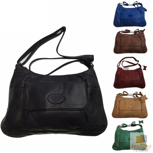 Premium Womens Leather Shoulder Bag Messenger Satchel Handbag Purse Travel