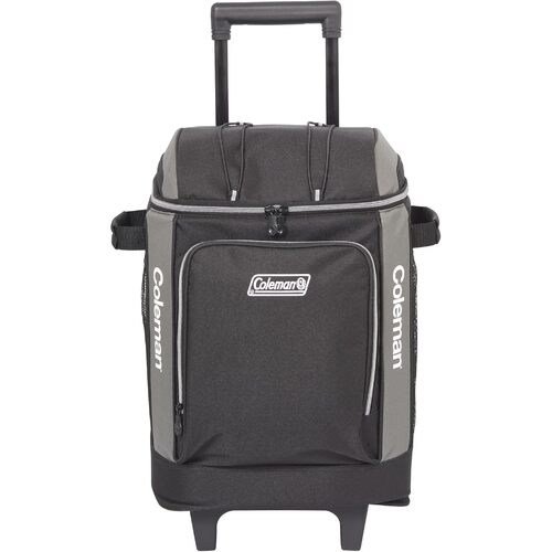 Coleman 42 Can Wheeled Soft Cooler Insulated Outdoor Camping Picnic Bag in Black