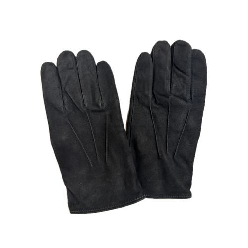 DENTS Mens Thinsulate Handsewn Nubuck Leather Gloves Lined Insulated - Black - Large