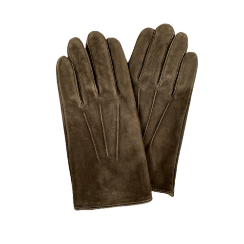 DENTS Mens Thinsulate Handsewn Nubuck Leather Gloves Lined Insulated - Brown - Large