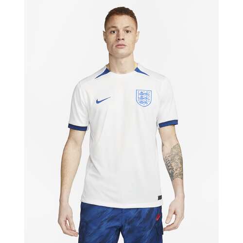 Nike Mens England National 2023 Stadium Home Dri-FIT Soccer Football Jersey Top