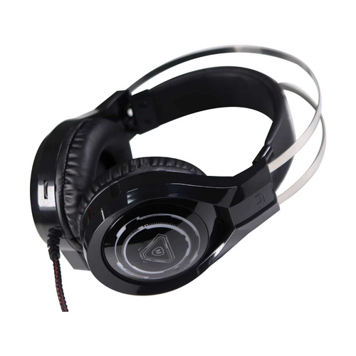 Micropack Gaming Headset Wired Headphones w/ Microphone in Black