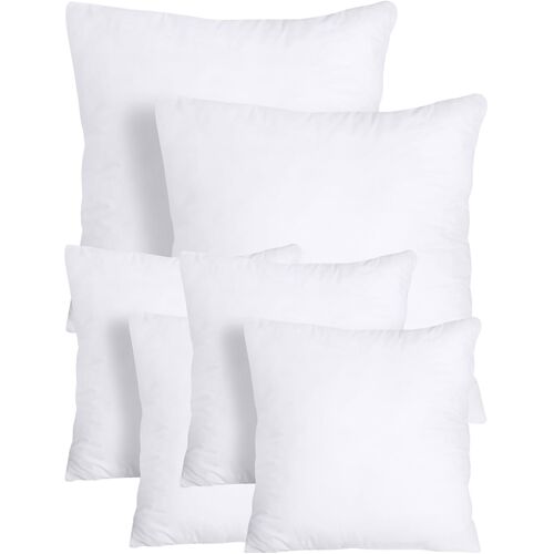 14x Premium Euro 100% Cotton Pillow with Cover Filled Durable Soft European Square - 65x65cm