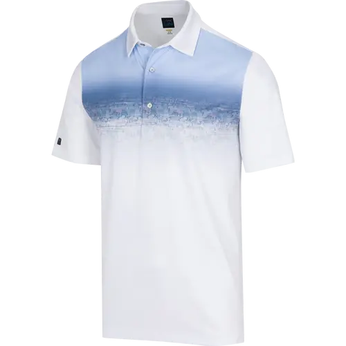 Greg Norman Canyon Cactus Polo Shirt Golf in White 