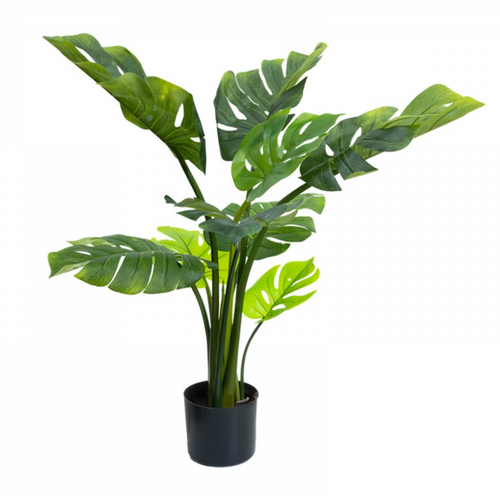 90cm Potted Faux Monsteria Plant Artificial Flowers Interior Decoration