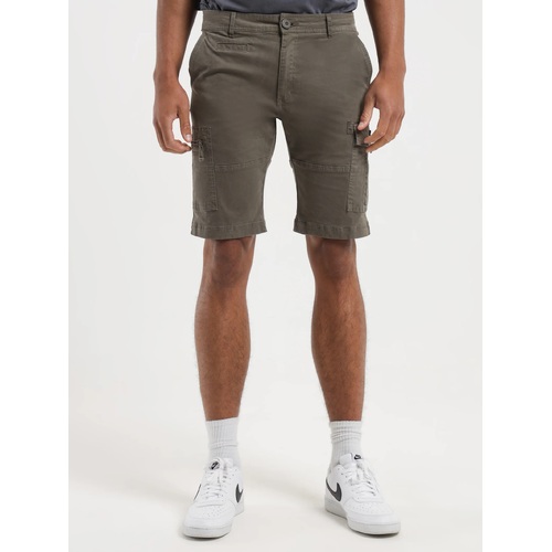 Henleys Mens Leon Cargo Shorts - Charcoal