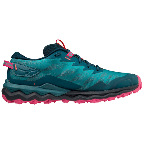 Mizuno Womens Wave Daichi 7 Shoes Sneakers - GulfCoast/Lagoon/Pink Peacock