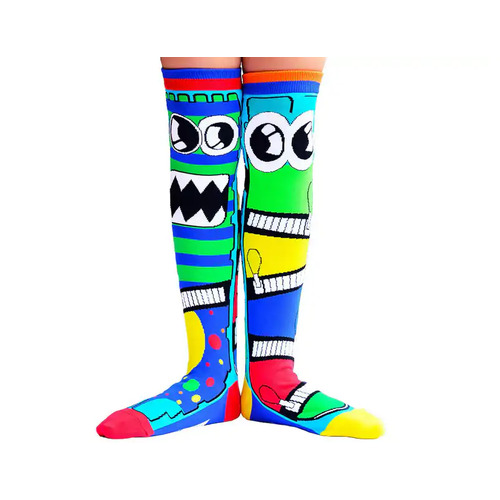 Madmia Boy's Monster Super Fun and Colourful Monster Socks - Multicolour