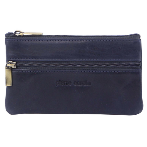 Pierre Cardin Ladies Womens Genuine Leather RFID Coin Purse Wallets - Midnight