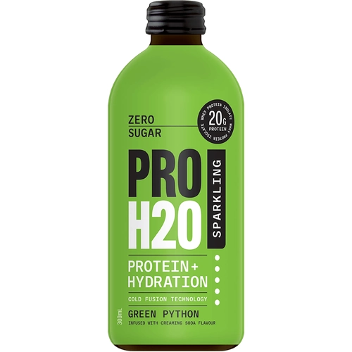 PRO H20 Sparkling 20g Protein Hydration Drink Zero Sugar Hydrate - Green Python