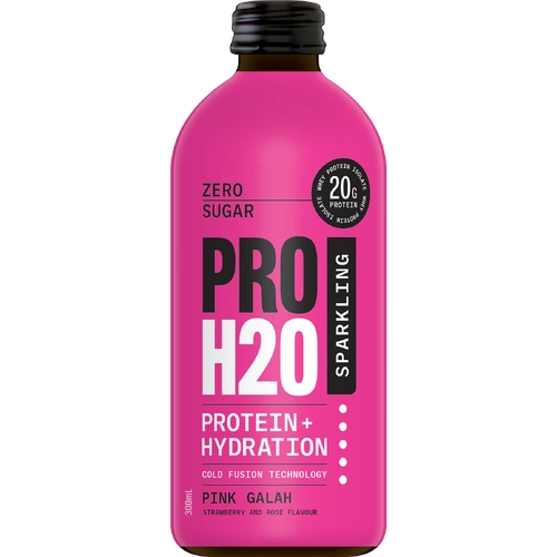 PRO H20 Sparkling 20g Protein Hydration Drink Zero Sugar Hydrate - Pink Galah