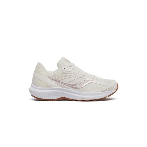 Saucony Womens Cohesion 17 Sneakers Shoes Runners in Pearl/Gum