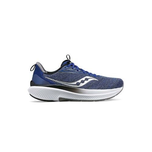 Saucony Mens Echelon 9 Wide Shoes Runners Running Sneakers in Indigo/Black