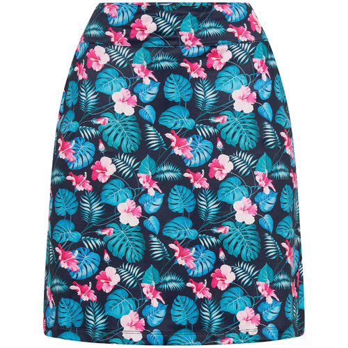 Sporte Leisure Hawaiian Aloha Printed Skort Skirt in French Navy