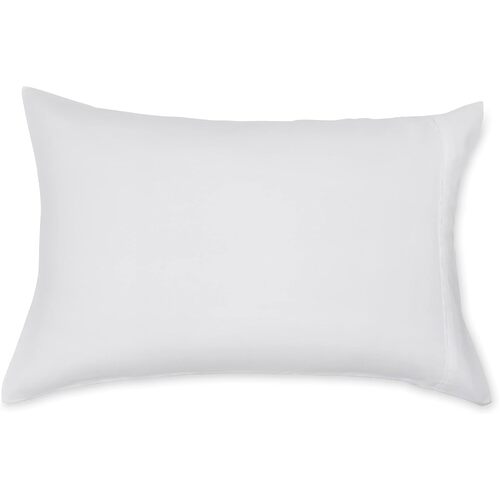 1x Premium 100% Cotton Pillow with Cover Filled Durable Soft Standard - 48x74cm