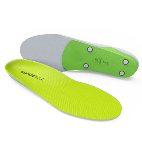 SUPERFEET Insoles Inserts Orthotics Arch Support GREEN Support - Green Size A