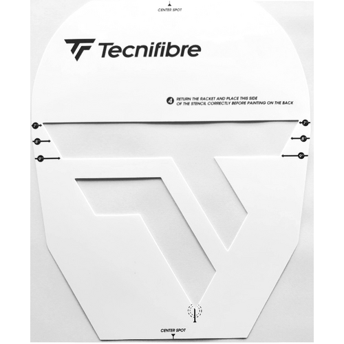 Tecnifibre Squash Racquet Logo Stencil Card