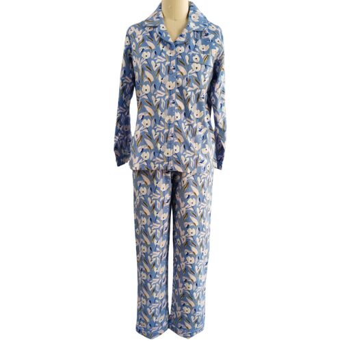 Womens FLANNELETTE PYJAMAS 100% Cotton PJs Set Top Pants Ladies Flannel PJ