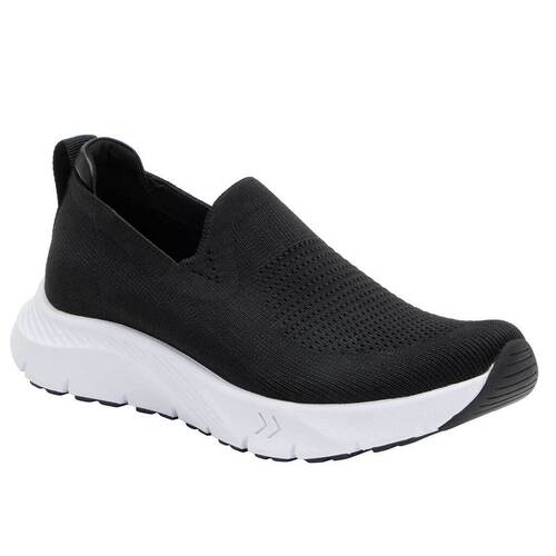 Alegria Womens Sport Shoes Waze Slip On - Black Top