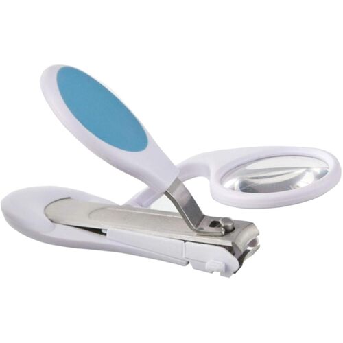 Nail Clipper with LED Magnifying Lens LED Light Wide Non- Slip Grip Fingernail 