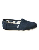 TOMS Womens Alpargata Classic Canvas Sneaker Shoes Espadrilles - Navy