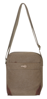 FIB Explorer Canvas Cross Body Travel Bag - Khaki