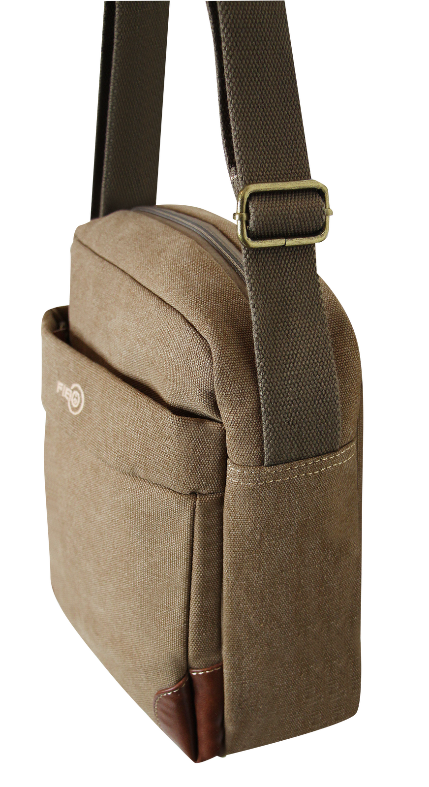 FIB Explorer Canvas Cross Body Travel Bag - Khaki