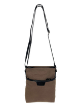 FIB Byron Canvas Sling Bag Shoulder Travel Cross Body - Brown