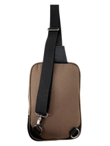 FIB Byron Sling Backpack Bag Travel w/ Single Adjustable Strap - Brown